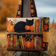 Autumn Library Quilted Tote Bag GFTOTP9980