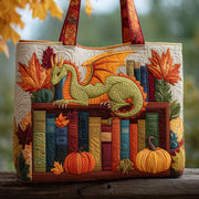 Autumn Library Quilted Tote Bag GFTOTP9983