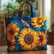 Sunflower And Bee Quilted Tote Bag GFTOXM202