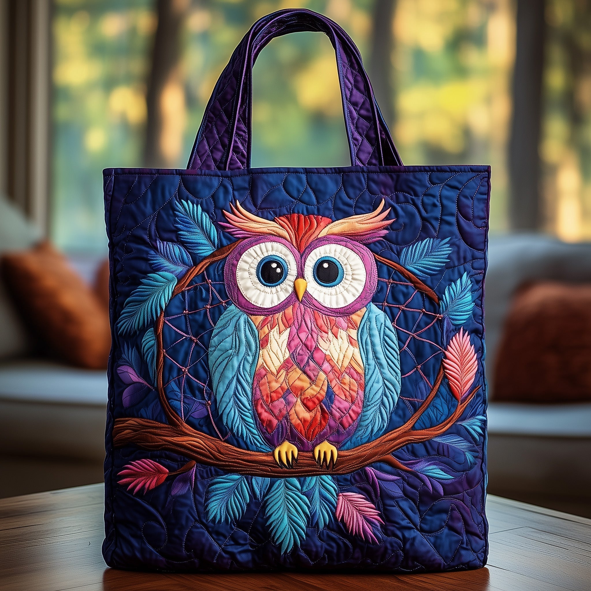 Owl Dreamcatcher Quilted Tote Bag GFTOXM313