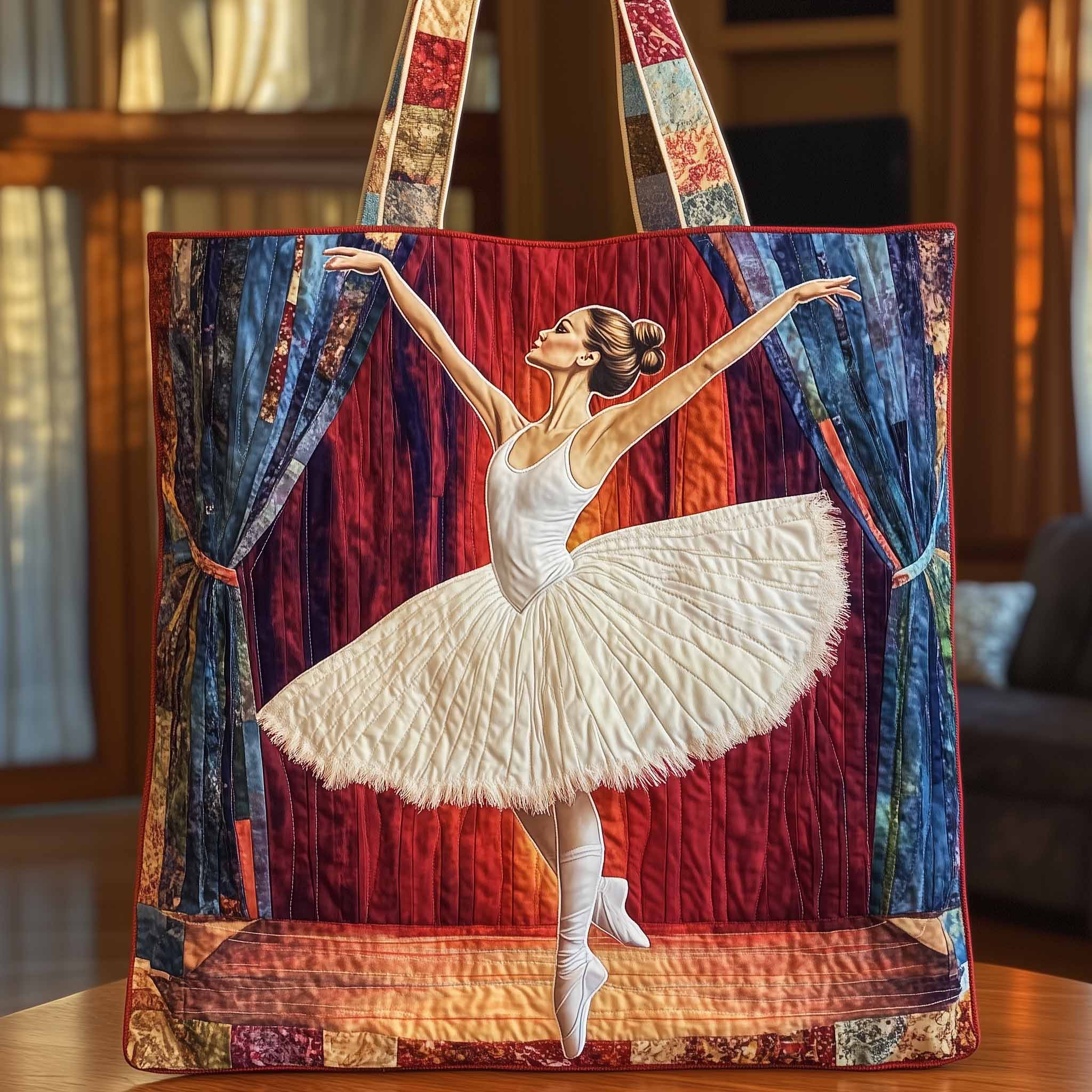Elegant Ballerina Quilted Tote Bag GFTOYC1166