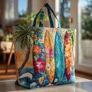 Tropical Surfing Quilted Tote Bag GFTOYC164