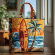 Tropical Surfing Quilted Tote Bag GFTOYC166