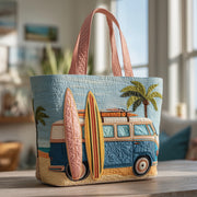 Tropical Surfing Quilted Tote Bag GFTOYC169