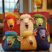 Whimsical Sheep Quilted Tote Bag GFTOYC231