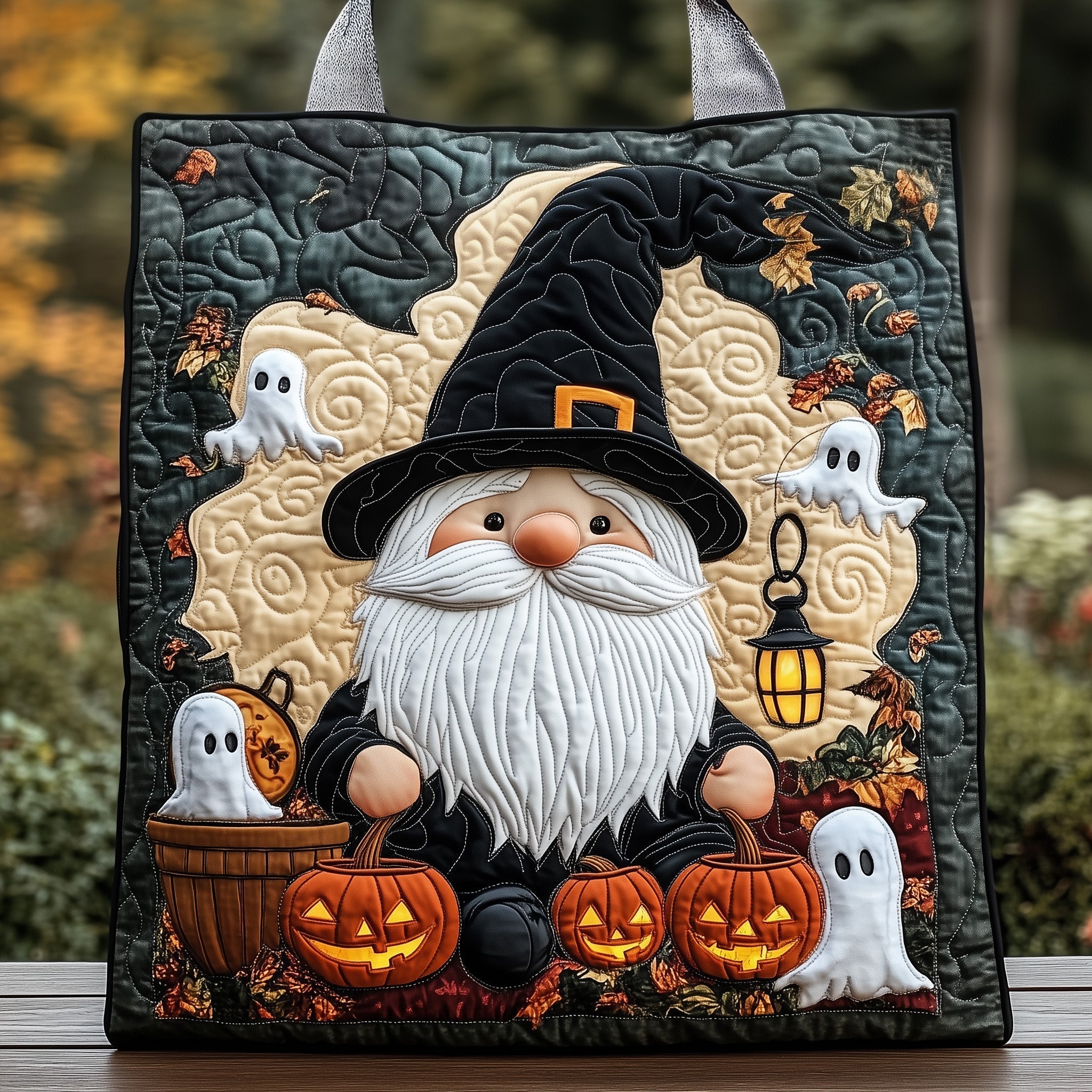 Gnome Halloween Quilted Tote Bag GFTOYC253