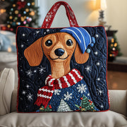 Christmas Dachshund Quilted Tote Bag GFTOYC506