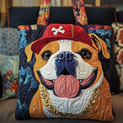 Adorable Bulldog Quilted Tote Bag GFTOYC558