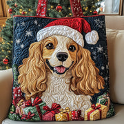 Christmas Cocker Spaniel Quilted Tote Bag GFTOYC574