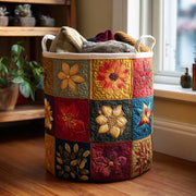 Meadow Trail Quilted Laundry Basket NCU0DDK2140
