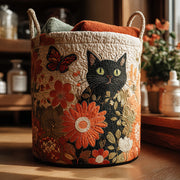 Meadow Whiskers Quilted Laundry Basket NCU0PTT2082