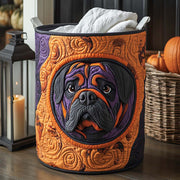 Spooky Bulldog Quilted Laundry Basket NCU0NXD310