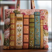 Floral Book Quilted Tote Bag GFTOTG30